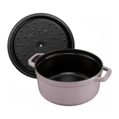 Staub La Cocotte rund gryta gjutjärn 5,2 L, Cherry Blossom