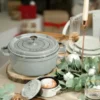 Staub La Cocotte rund gryta gjutjärn 2,6 L, Grafitgrå