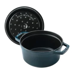 Staub La Cocotte rund gryta gjutjärn 2,2 L, La Mer