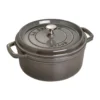 Staub La Cocotte rund gryta gjutjärn 1,7 L, Grafitgrå