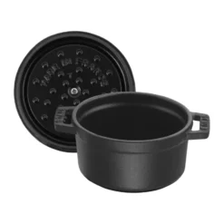 Staub La Cocotte rund gryta gjutjärn 0,4 L, Svart