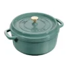 Staub La Cocotte rund gryta gjutjärn 3,8 L, Eukalyptus