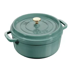 Staub La Cocotte rund gryta gjutjärn 3,8 L, Eukalyptus