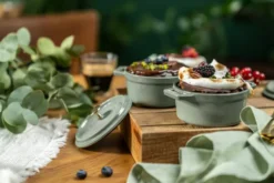 Staub La Cocotte rund gryta gjutjärn 3,8 L, Eukalyptus