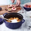 Staub La Cocotte rund gryta gjutjärn 2,6 L, Mörkblå