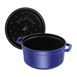 Staub La Cocotte rund gryta gjutjärn 2,6 L, Mörkblå