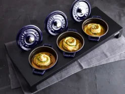 Staub La Cocotte rund gryta gjutjärn 0,25 L, Mörkblå