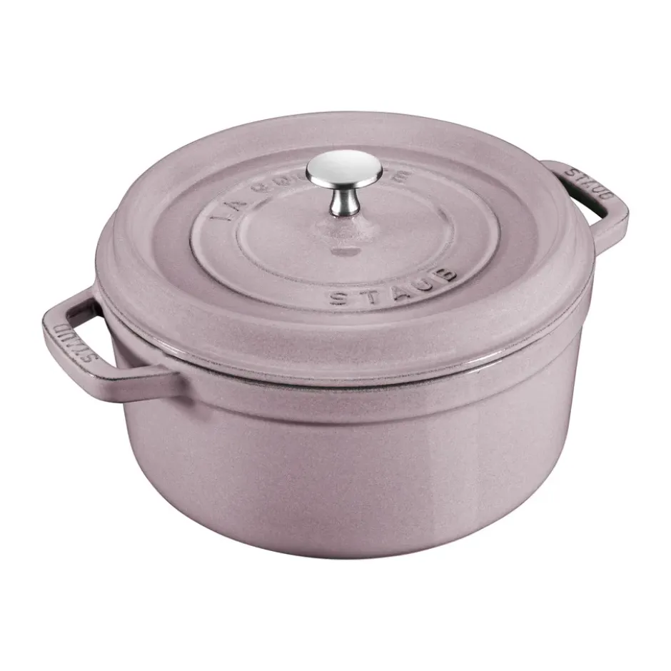 Staub La Cocotte rund gryta gjutjärn 3,8 L, Cherry Blossom