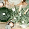 Staub La Cocotte rund gryta gjutjärn 3,8 L, Basilikagrön