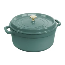 Staub La Cocotte rund gryta gjutjärn 5,2 L, Eukalyptus