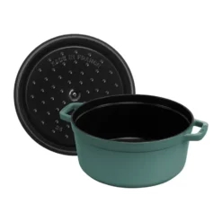 Staub La Cocotte rund gryta gjutjärn 5,2 L, Eukalyptus