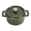 Staub La Cocotte rund gryta gjutjärn 0,25 L, Basilikagrön