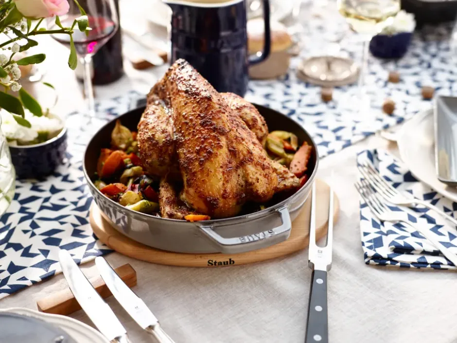 Staub magnetiskt grytunderlägg oval bok, 29 cm