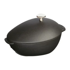 Staub musselgryta i gjutjärn 2 l, svart