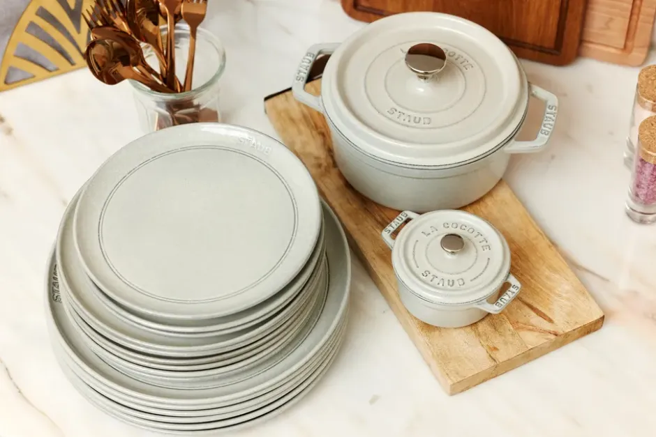 Staub New White Truffle tallrik, Ø22 cm