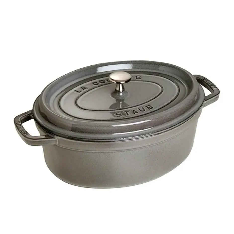 Staub oval gryta i gjutjärn 4,2 l, grå