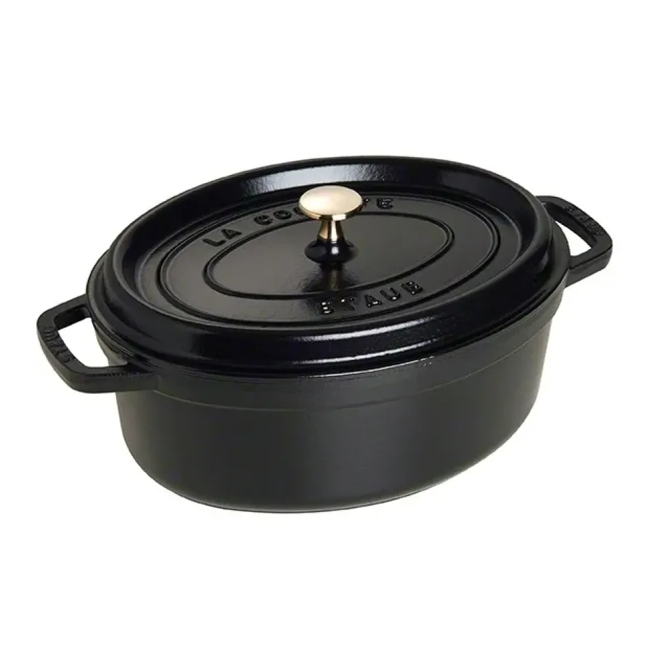Staub oval gryta i gjutjärn 4,2 l, svart