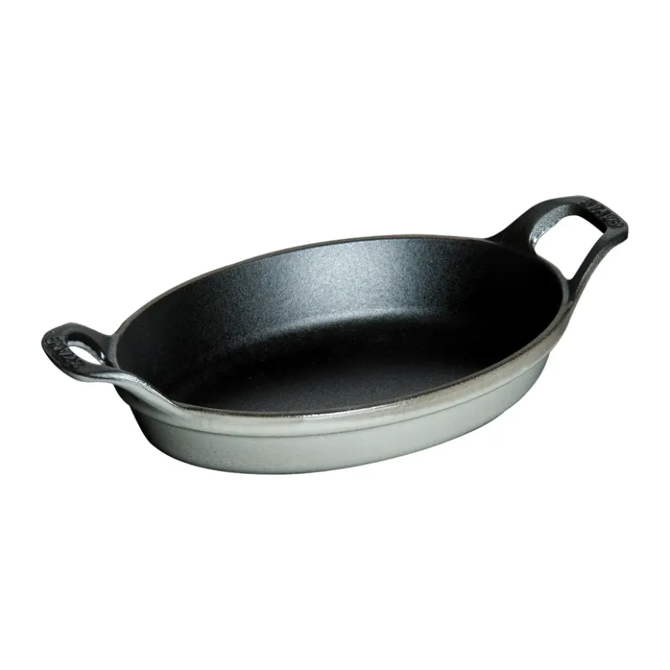 Staub oval ugnsform gjutjärn 15 cm, Grafitgrå