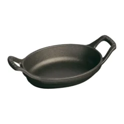 Staub oval ugnsform gjutjärn 37 cm, Svart