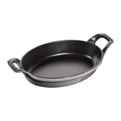 Staub oval ugnsform gjutjärn 21 cm, Grafitgrå