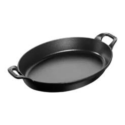 Staub oval ugnsform gjutjärn 32 cm, Svart