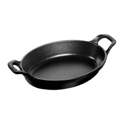 Staub oval ugnsform gjutjärn 21 cm, Svart