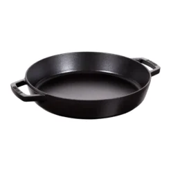 Staub paellapanna gjutjärn 2 handtag Ø34 cm, Svart