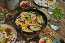 Staub Pure grillpanna gjutjärn rund svart, Ø26 cm