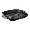 Staub Pure grillpanna gjutjärn kvadratisk svart, 33 cm
