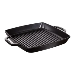 Staub Pure grillpanna gjutjärn kvadratisk svart, 33 cm