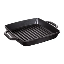 Staub Pure grillpanna gjutjärn kvadratisk svart, 23 cm
