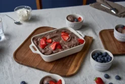 Staub rektangulär ugnsform 20 x 16 cm, vit