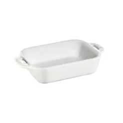 Staub rektangulär ugnsform 14x11 cm, vit