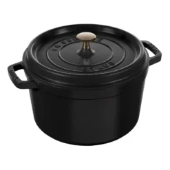 Staub rund gryta hög modell 4,8 L, Mattsvart