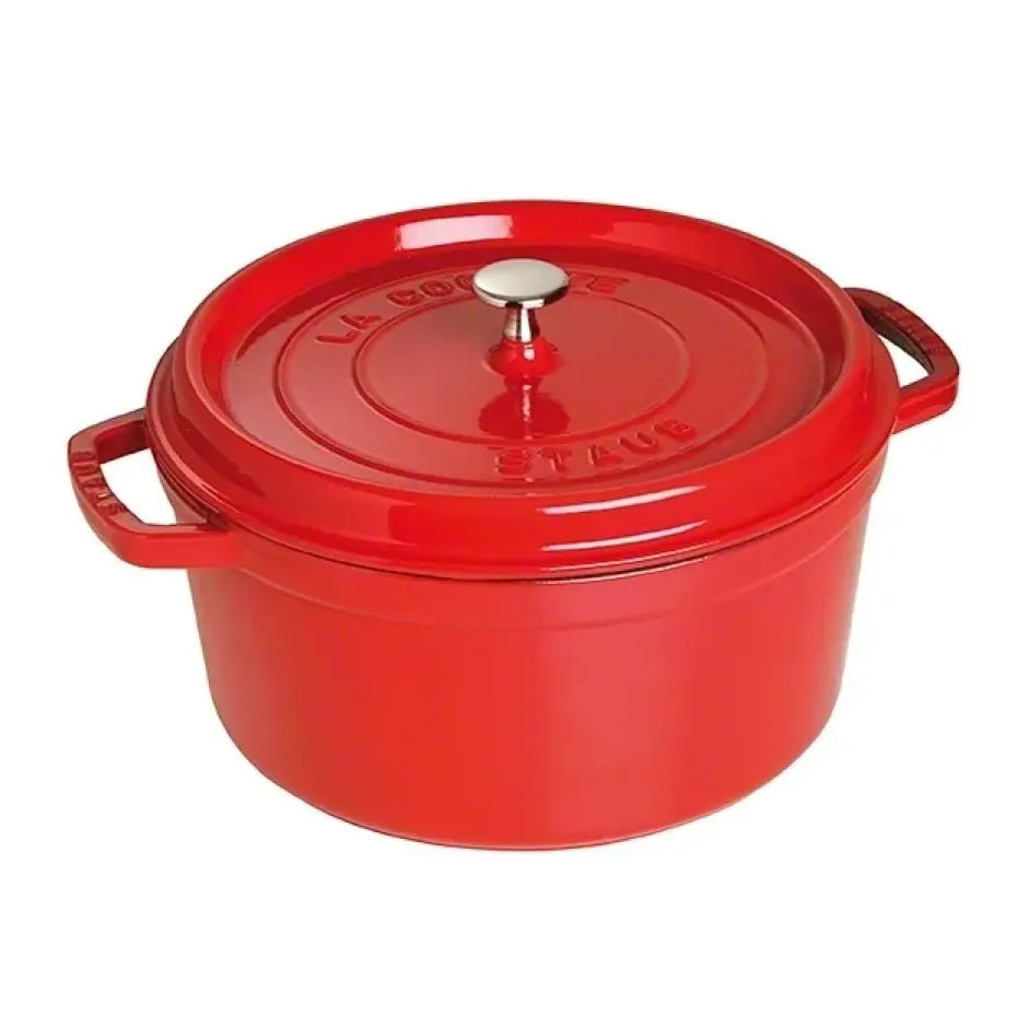 Staub rund gryta i gjutjärn 6,7 l, röd