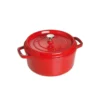 Staub rund gryta i gjutjärn 3,8 l, röd