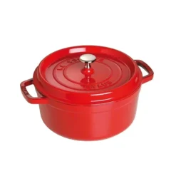 Staub rund gryta i gjutjärn 5,2 l, röd