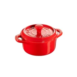 Staub rund minigryta 0,2 l, röd