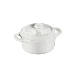 Staub rund minigryta 0,2 l, vit