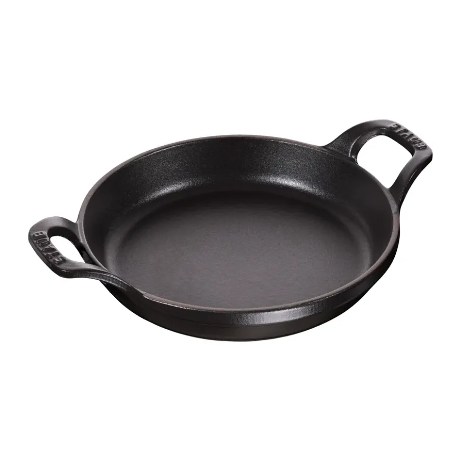 Staub rund ugnsform gjutjärn Ø16 cm, Svart