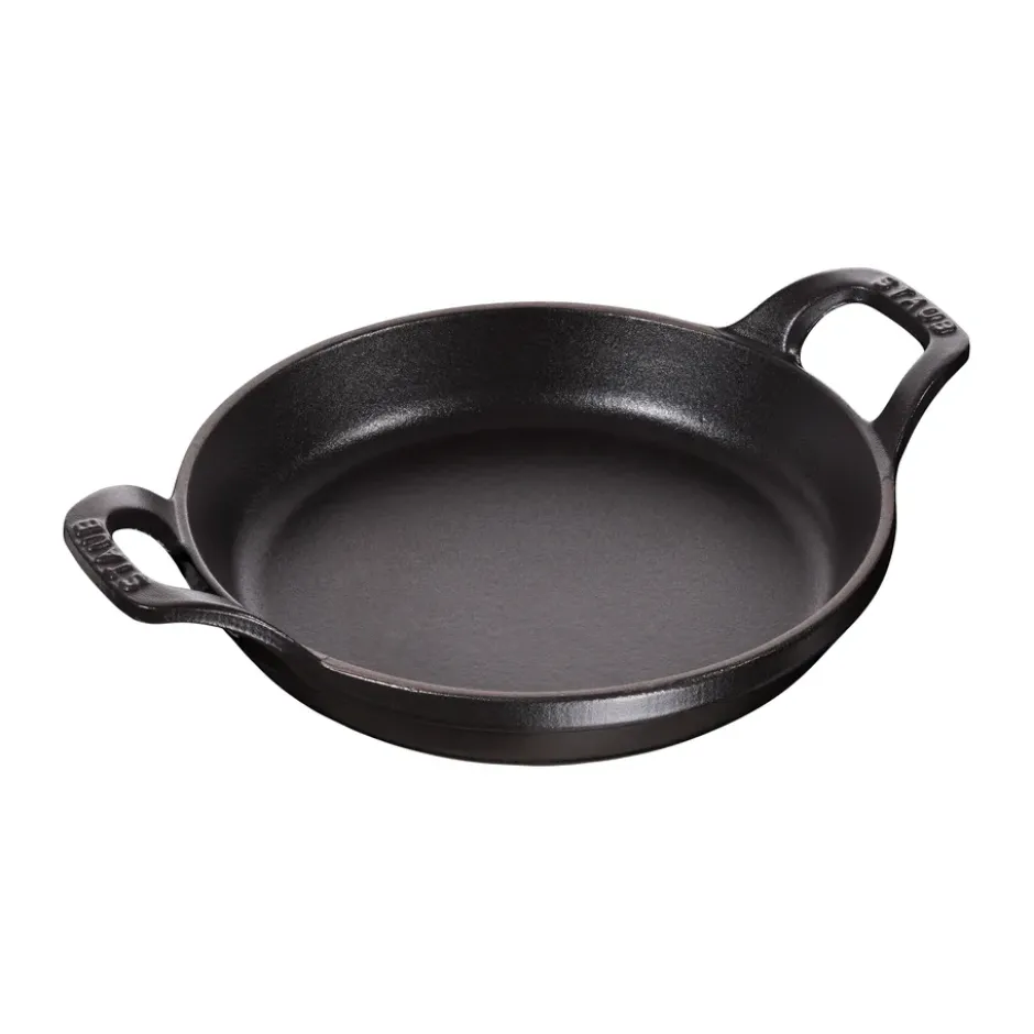 Staub rund ugnsform gjutjärn Ø12 cm, Svart