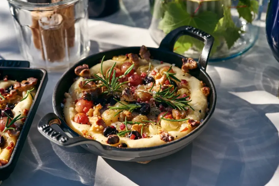 Staub rund ugnsform gjutjärn Ø12 cm, Svart