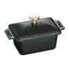 Staub Terrine ugnsform gjutjärn svart, 15x11 cm