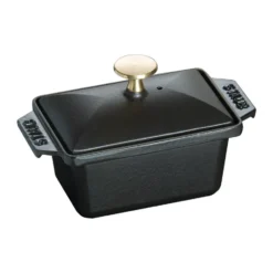 Staub Terrine ugnsform gjutjärn svart, 15x11 cm