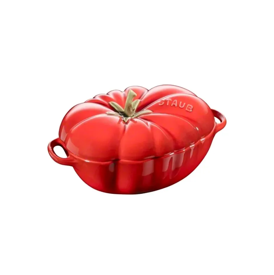 Staub tomatgryta i stengods 16 cm 0,5 l, röd
