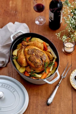 Staub White Truffle gryta oval, 5,5 l