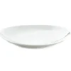 Steaktallrik oval liten 23 cm, Vit