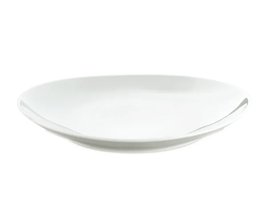 Steaktallrik oval stor 29,5 cm, Vit