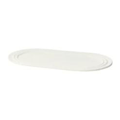 Stevns tallrik oval 27,5 cm, Chalk white