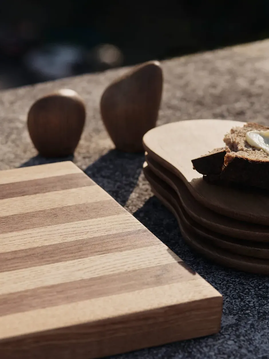 Stribe skärbräda bold 25x36 cm, Walnut-oak